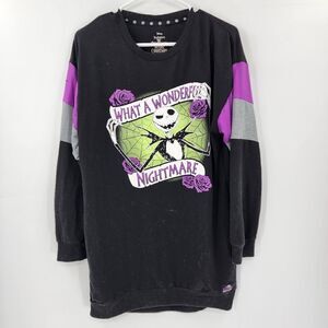 Nightmare before christmas shirt small black purple disney